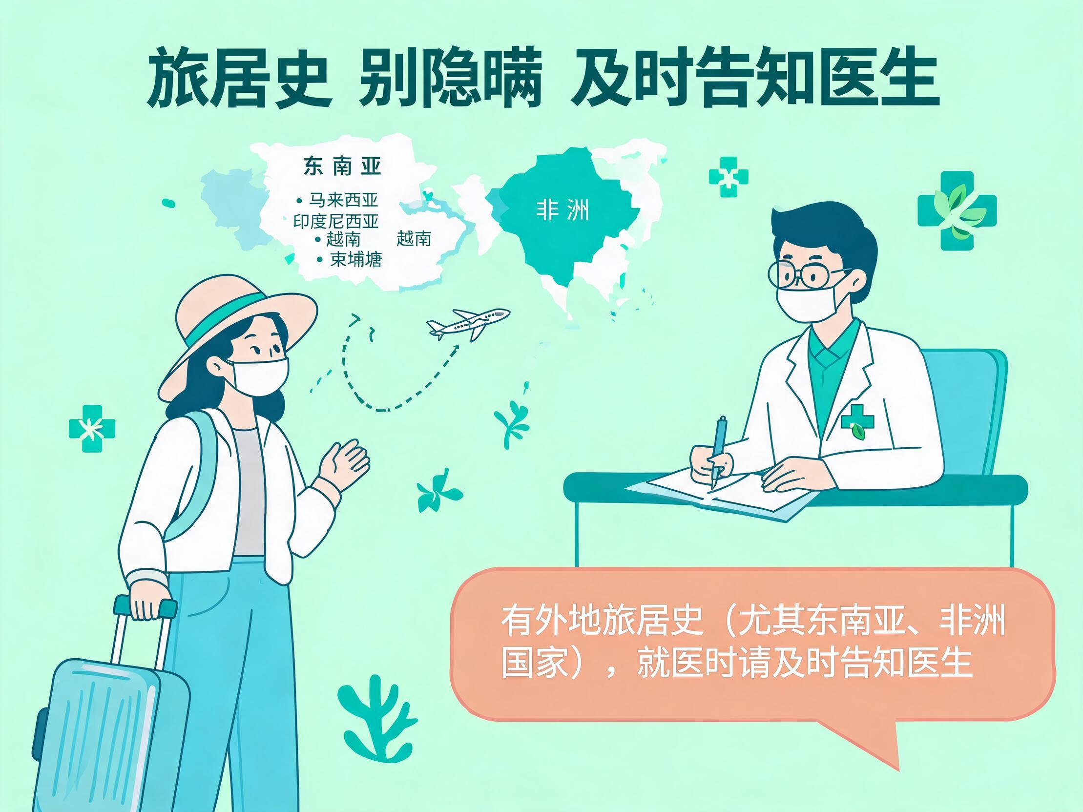 旅居史告知与就医提醒